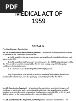 Medical Act of 1959