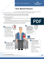 How To Check Your Blood Pressure: Fact Sheet For Patients and Families