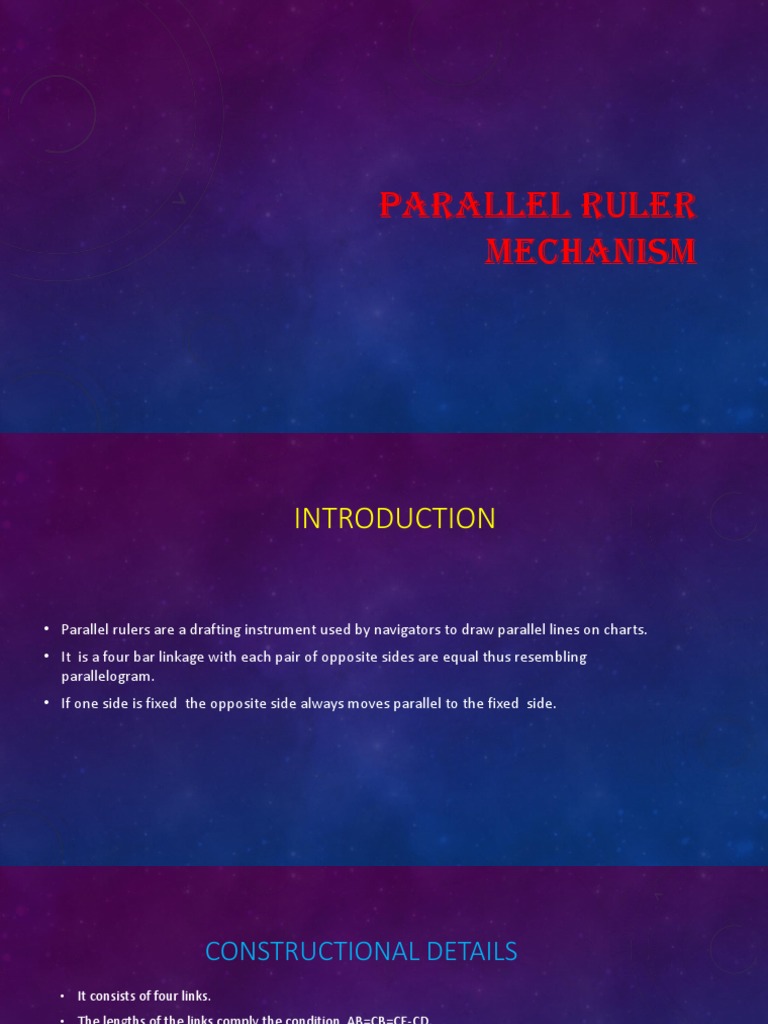 Parallel Ruler Mechanism | PDF | Teaching Methods & Materials | Home ...