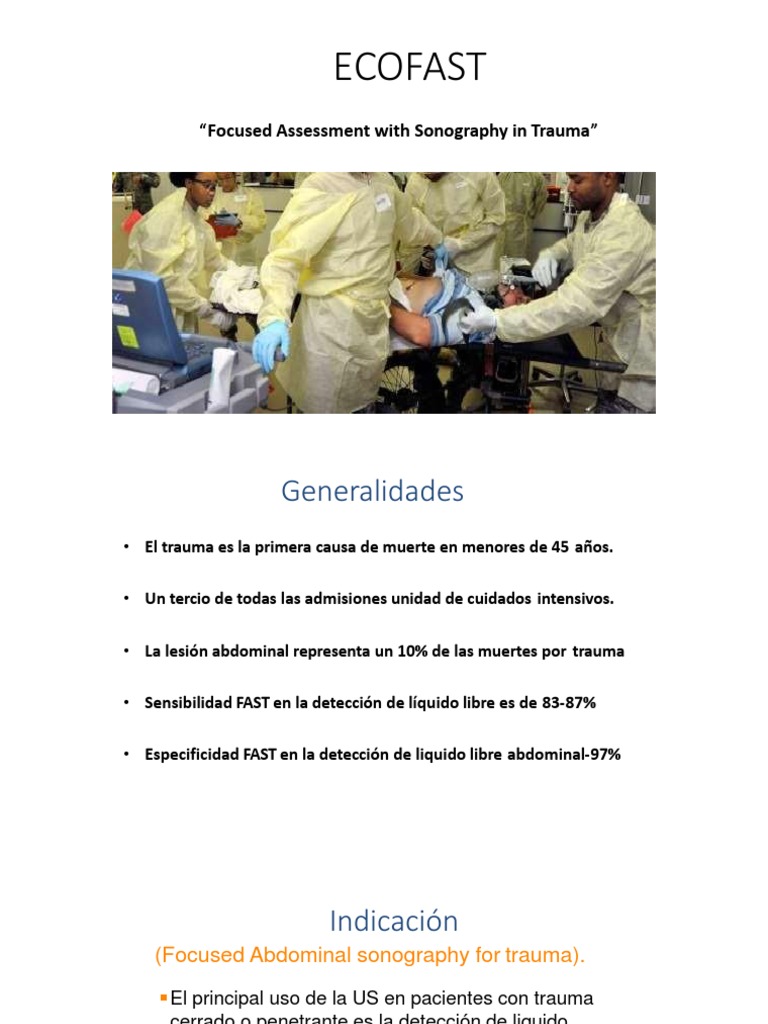 ECOFAST: Diagnóstico Rápido en Trauma | PDF | Ciencia y matemáticas