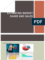Estimating Market Share and Sales