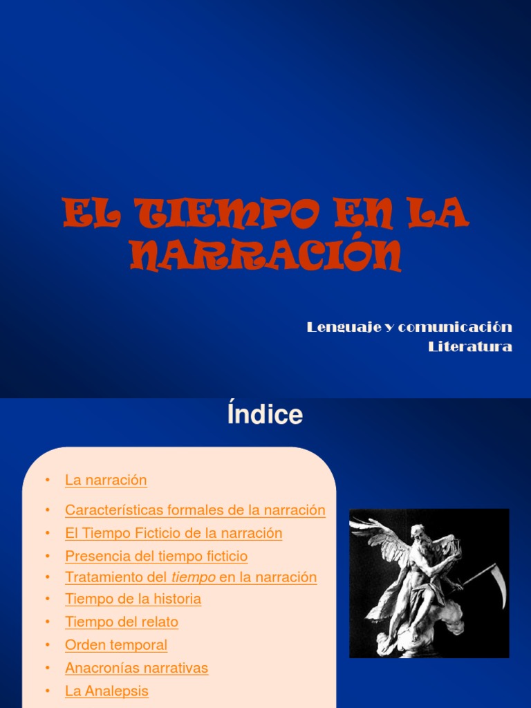 El Tiempo en La Narración Narrativa