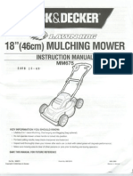 Black & Decker 18" Electric Mulching Lawn Mower Assembly Instructions & User Manual