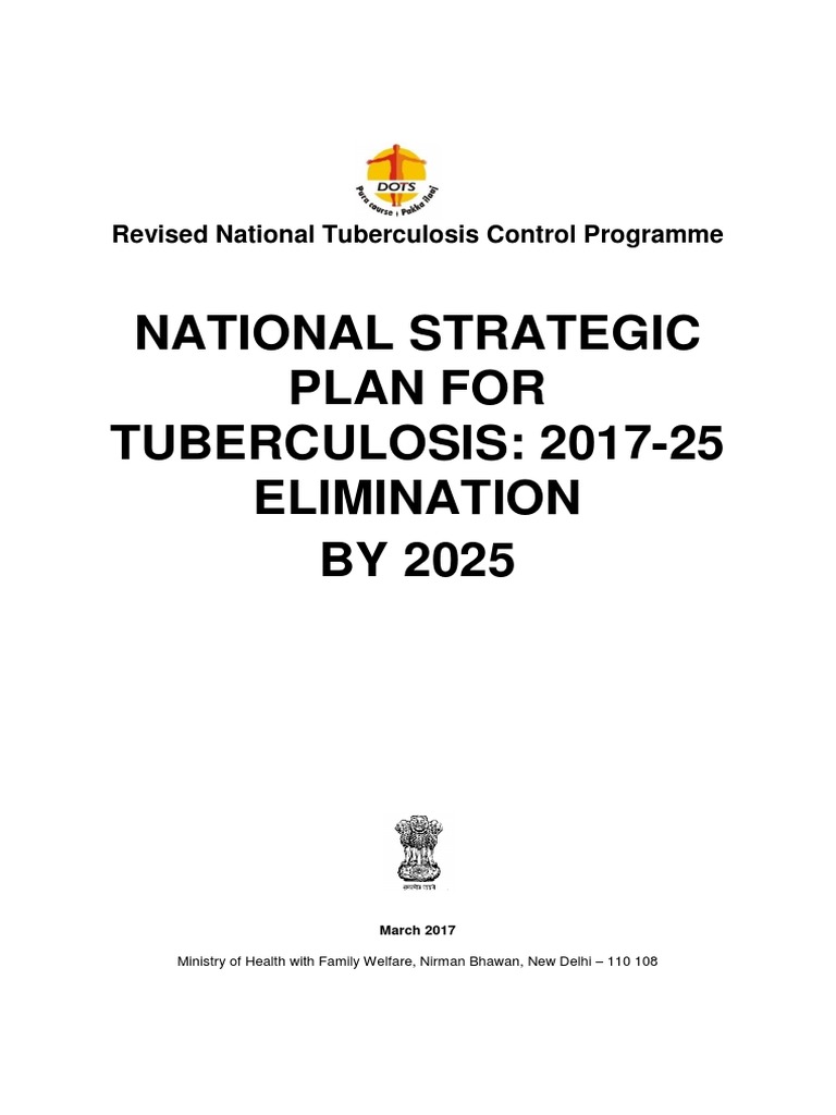 National Strategic Plan India 2017 25 Tuberculosis Public Health