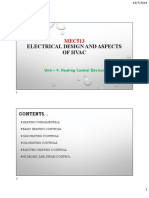 Electrical Design and Aspects of Hvac: Unit - 4: Heating Control Devices