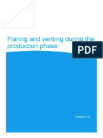 Flare and vent consents during the production phase