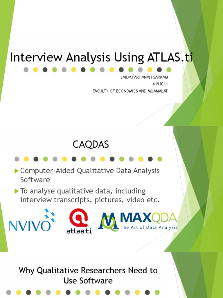 Interview Analysis with ATLAS.ti Guide | PDF | Qualitative Research ...