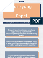 Posisyong Papel