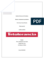 Analisis Periodico Intolerancia