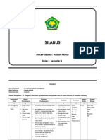 Silabus Aqidah Akhlaq Kelas 1 Semester 1 Mim Karanganyar 2013 2014