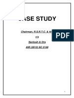 Case Study: Chairman, R.S.R.T.C. & Anr V/s Santosh & Ors AIR (2013) SC 2150
