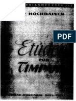 Etuden For Timpani R. Hochrainer Book I