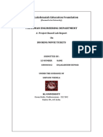 Konerulakshmaiah Education Foundation: A Project Based Lab Report On Booking Movie Tickets