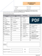 Lab Orientation Checklist Feb2018