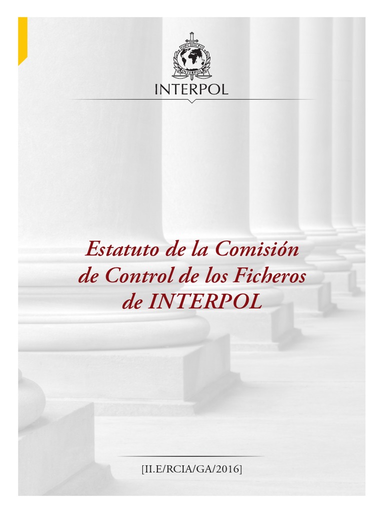 Estatuto de la Comisión de Control de INTERPOL | PDF | Comisión Europea ...