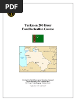 Turkmen 200 Hour Familiarization Course