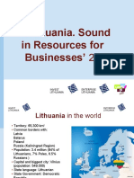 Lithuania. Sound in Resources For Businesses' 2010