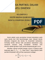 Dinamika Partikel Dalam Satu Dimensi