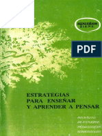 LIBRO Estrategias para Enseñar y Aprender A Pensar