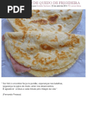 Pão de Queijo de Frigideira - Quitutes Da Andréa