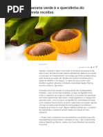 Biomassa de Banana Verde é a Queridinha Do Momento; Aprenda Receitas
