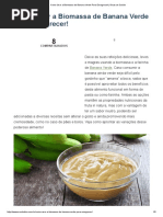 Como Usar a Biomassa de Banana Verde Para Emagrecer! _ Dicas de Saúde