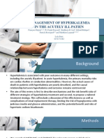 Management of Hyperkalemia in The Acutely Ill Patien