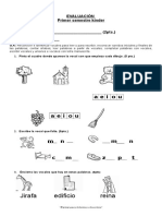 Evaluacion Kinder Vocales