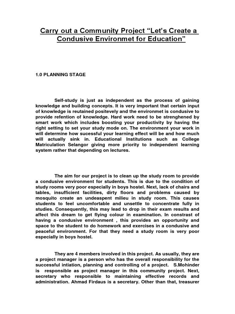 Creating a Conducive Study Environment | PDF