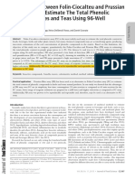 Comparison Between Folin-Ciocalteu and Prussian Blue Assays To Estimate The Total Phenolic Content of Juices and Teas Using 96-Well Microplates