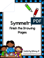 Symmetry:: Finish The Drawing Pages