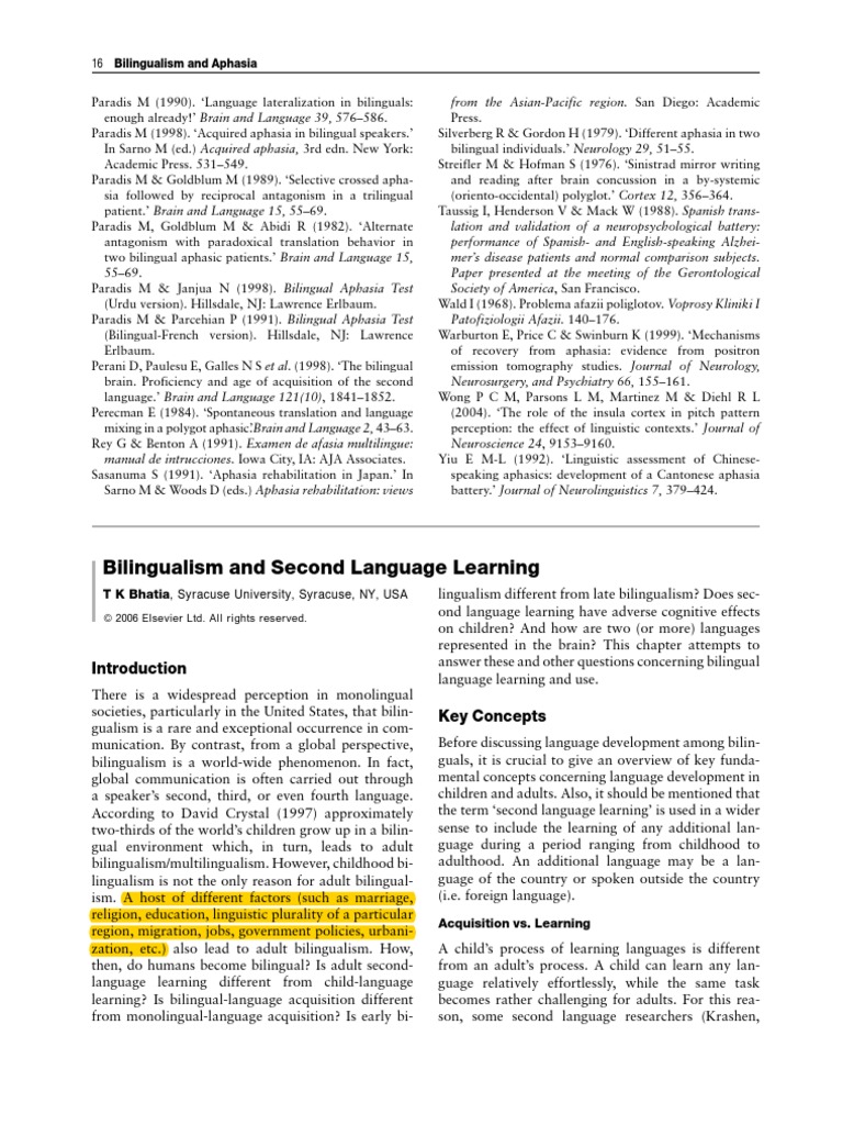 Causes of Fossilisation in Language Learning | PDF | Second Language ...
