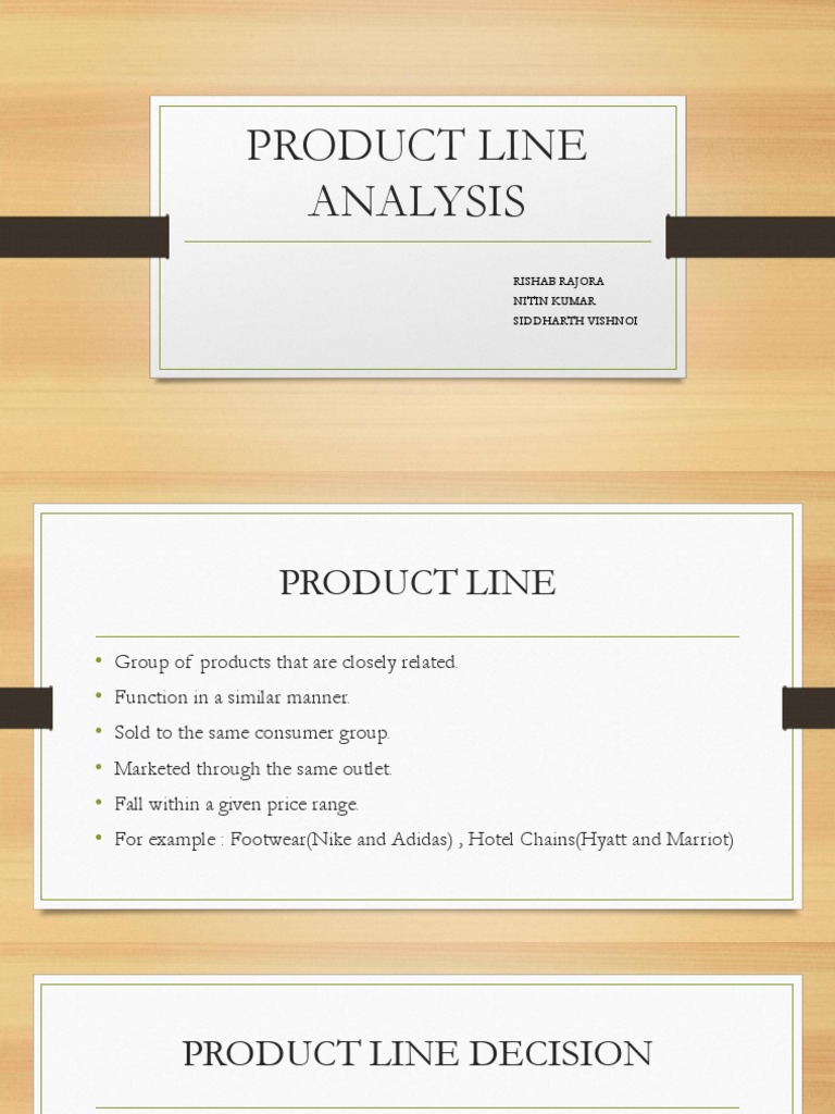 Product Line Analysis Overview | PDF