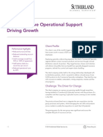 Comprehensive Operational Support Driving Growth: Client Profi Le