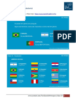 Aula 25.3 - Vocabulário Os Países - Tus Clases de Portugués