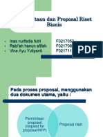 Metodologi Penelitian Bisnis Proposal Riset Bisnis