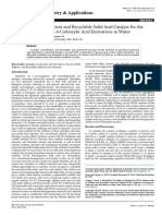 Sulfamic Acid An Efficient and Recyclable Solid Acid Catalyst For Thesynthesis of Quinoline4carboxylic Acid Derivatives in Water 2329 6798 1000195 PDF