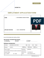 Employment Application Form: PT Pelayaran Tempuran Emas TBK
