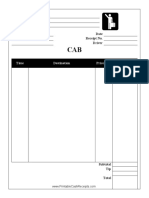 Cab Receipt PDF