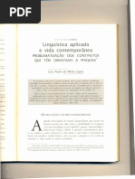 Linguística Aplicada na Vida contemporânea