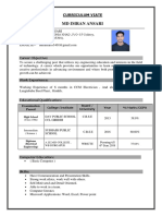 MD Imran Ansari: Curriculum Viate
