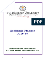 Pondicherry University Academic Planner