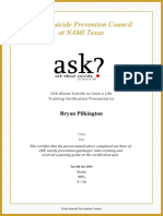 Ask Certificate