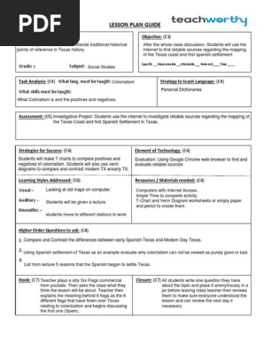 lesson plan guide  lpg 