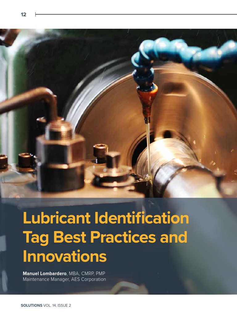 Lubrication Identification Tag Best Practices and Innovations