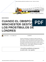 Cuando El Obispo de Winchester Gestionaba Los Prostíbulos de Londres