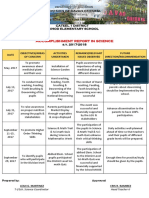 Accomplishment Report in Science