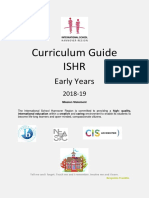 Curriculum Guide ISHR Early Years 2018 - 19