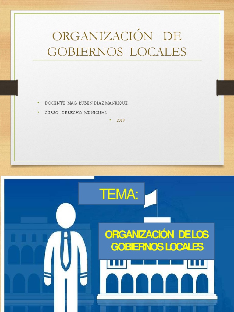 Organización de Gobiernos Locales en Perú | PDF | Gobierno local ...