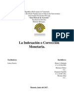 La Indexación o Corrección Monetaria11